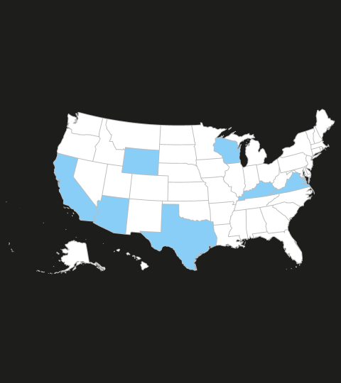 Map showing warehouse and workshop locations across the United States.