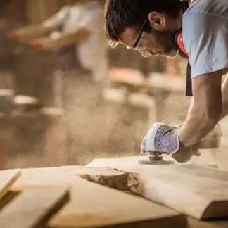 Barrel cellar view highlighting reclaimed wood furniture origins.